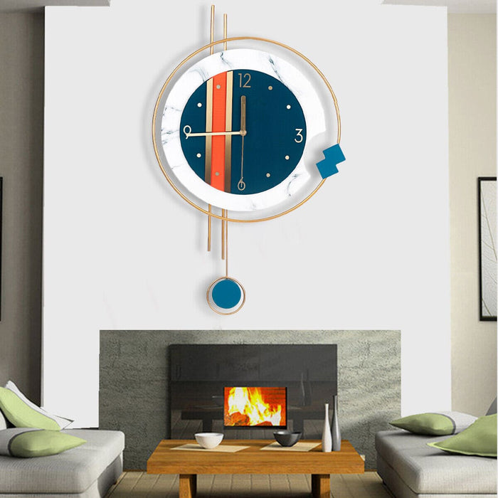 BSHAPPLUS Modern Wall Clock Silent Quartz Home Art Decor Clock Living Room