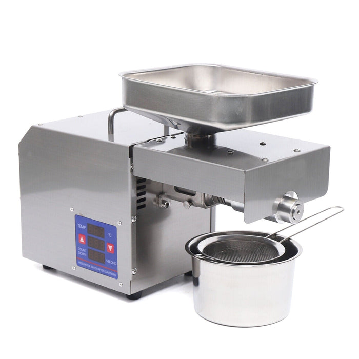 Automatic Oil Press Machine Stainless Oil Commercial Kitchen Equipment 110V 600W
