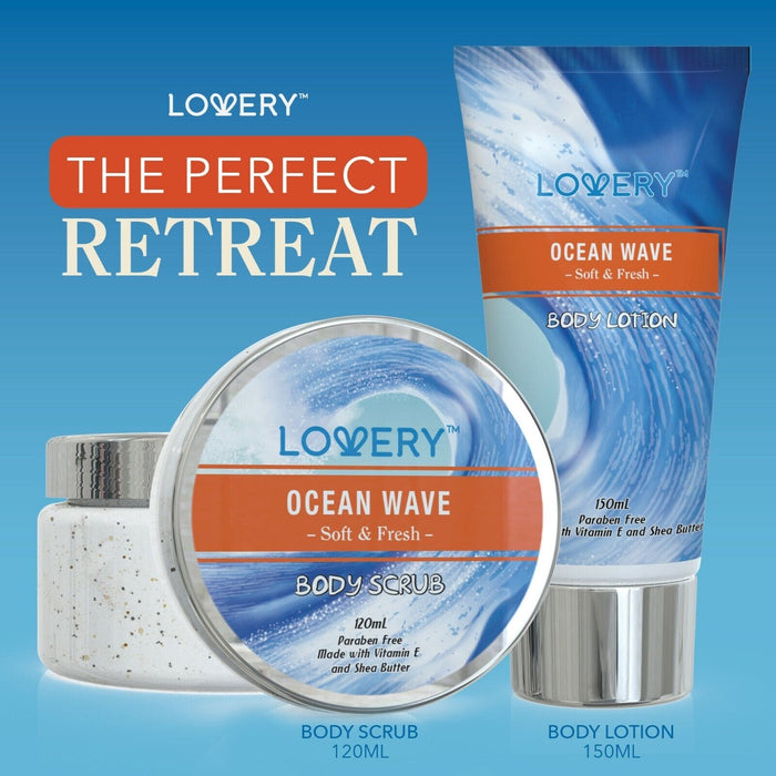 Ocean Wave Home Spa Basket - 11 Piece Bath & Body Gift Sets
