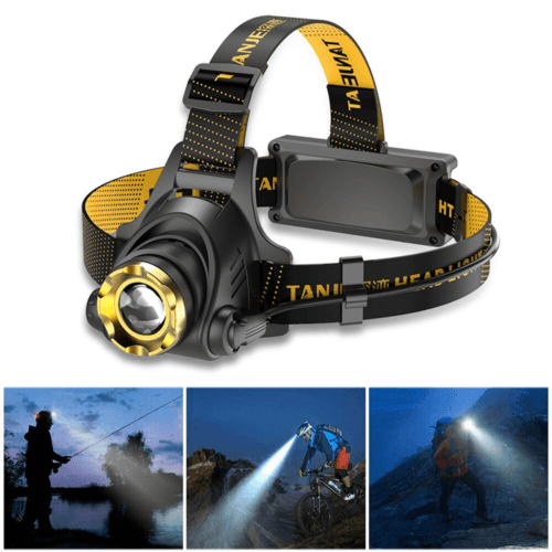 Super Bright LED Headlamp USB Rechargeable Headlight Flashlight Torch