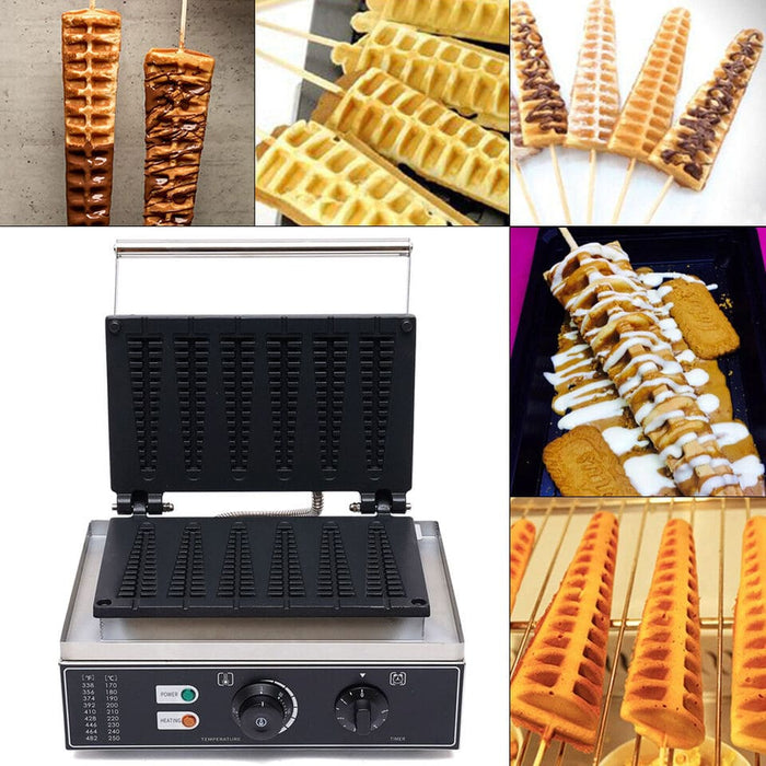 Commercial Electric Nonstick Stick Waffle Maker Machine Muffin Baking Machine