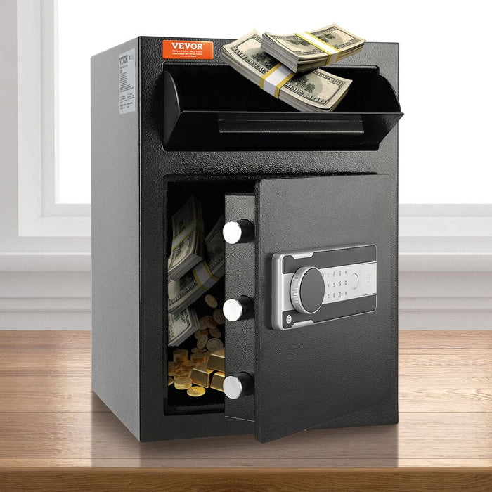 VEVOR 2.5 C Depository Safe Deposit Safe with Drop Slot Passwords and Keys