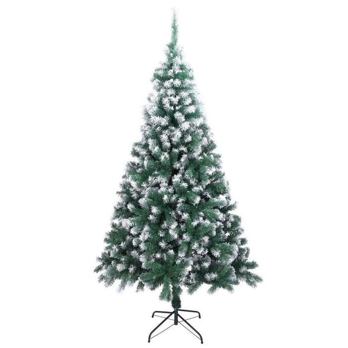 7FT Christmas Tree Xmas Holiday Decoration Artificial Tree Snow Flocked w/ Stand