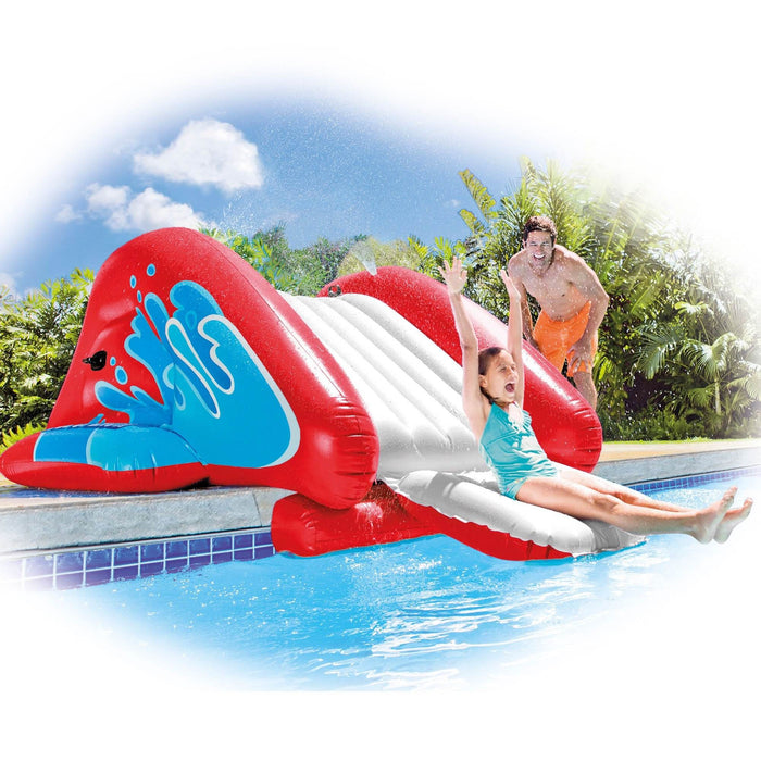 Intex Kool Splash Inflatable Water Slide Center w/ Sprayer, Red
