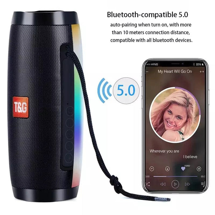 LED Light Bluetooth Speaker Wireless Waterproof