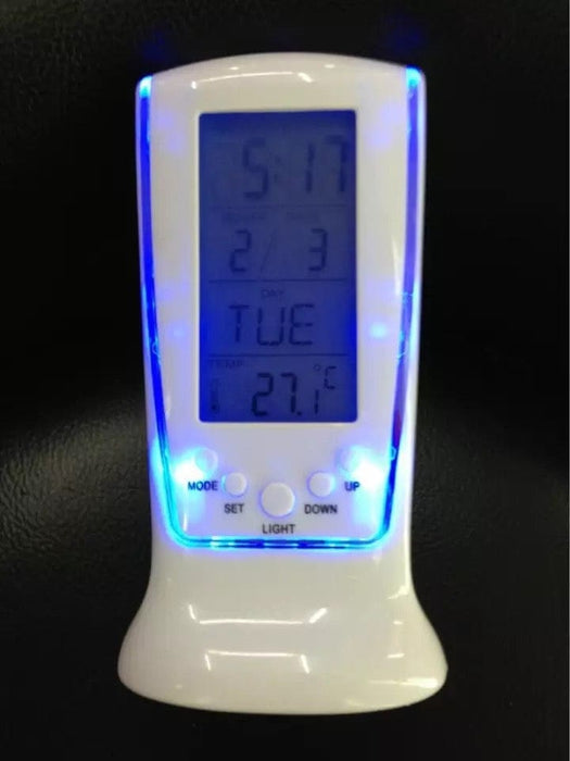 Sonnet LCD Date, Day of Week and Temperature Digital Alarm Clock