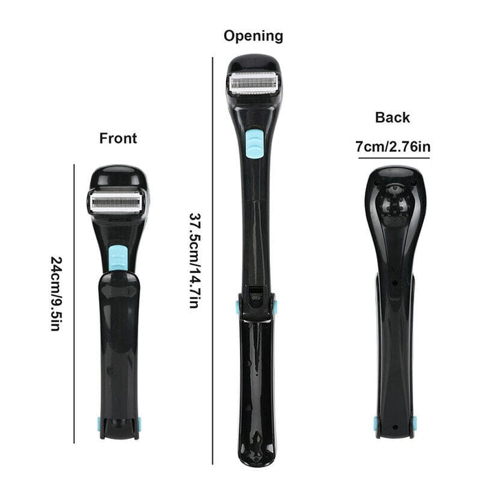 Body Hair Removal Men Electric Back Shaver Razor Manscaping Trimmer Foldable