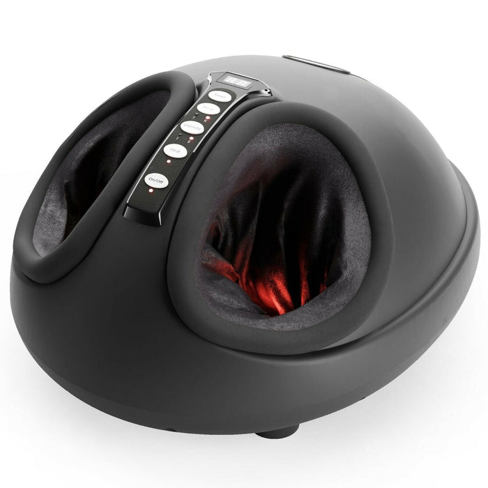 Shiatsu Foot Massager with Air Compression, Customizable Sessions, and Heat