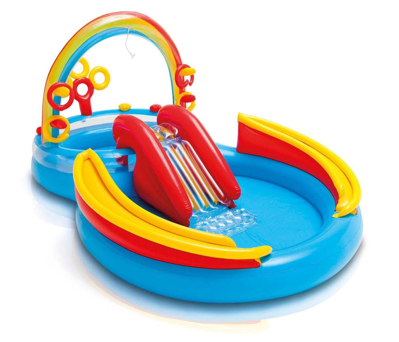 INTEX Inflatable Kid Rainbow Ring Water Play Center
