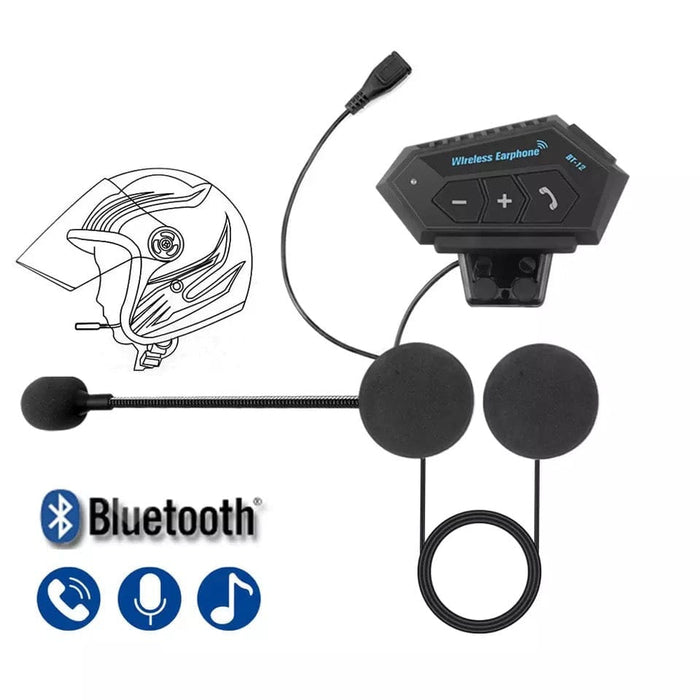 Rechargeable Wireless Motorcycle Helmet Headset Motor Speaker W/Microphone Call