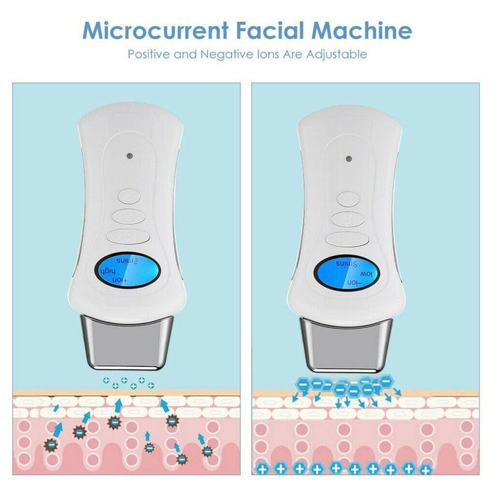 Microcurrent Handheld Galvanic Spa Facial Skin Lifting Body Slimming Massager