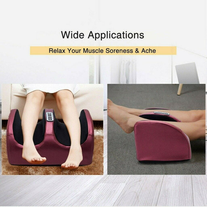Shiatsu Electric Foot Calf Massager Massage Machine Ankle Leg Kneading Heating