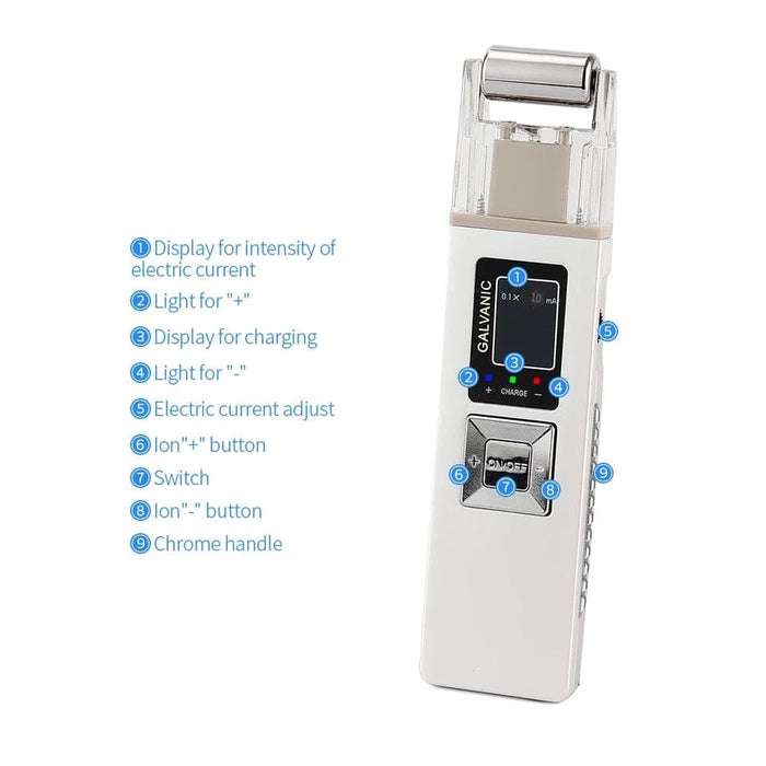 Portable Galvanic Microcurrent Skin Firming Machine Anti-age Massager Skin Care