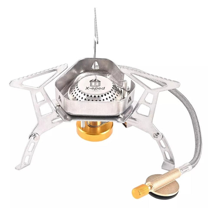 Mini Gas Stove Outdoor Foldable Cooking Burner 3500W Portable Windproof Camping
