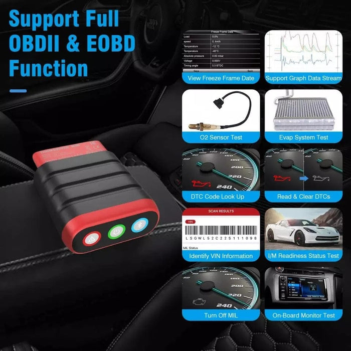 Thinkdiag Mini OBD2 Auto Code Reader Diagnostic Scanner TPMS ABS IMMO SRS Tool