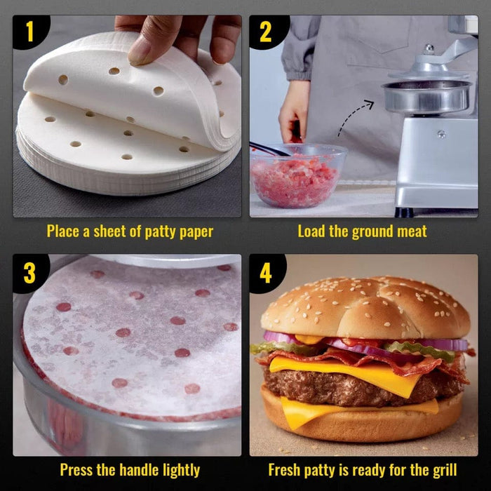 Commercial Hamburger Patty Maker Molding Press Non-Stick Pounder Beef Burger