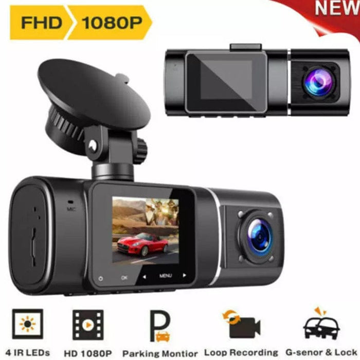 TOGUARD Dual Dash Cam 1080P Front Car DVR Recorder Camera
