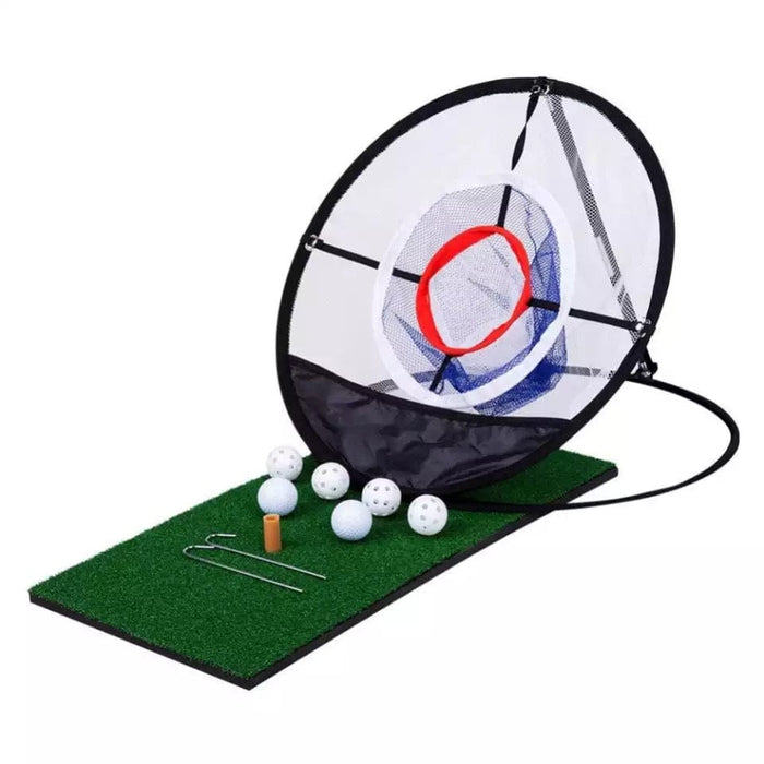 Golf Chipping Pitching Cages Mats Practice Net Outdoor/Indoor Golf Training Aid