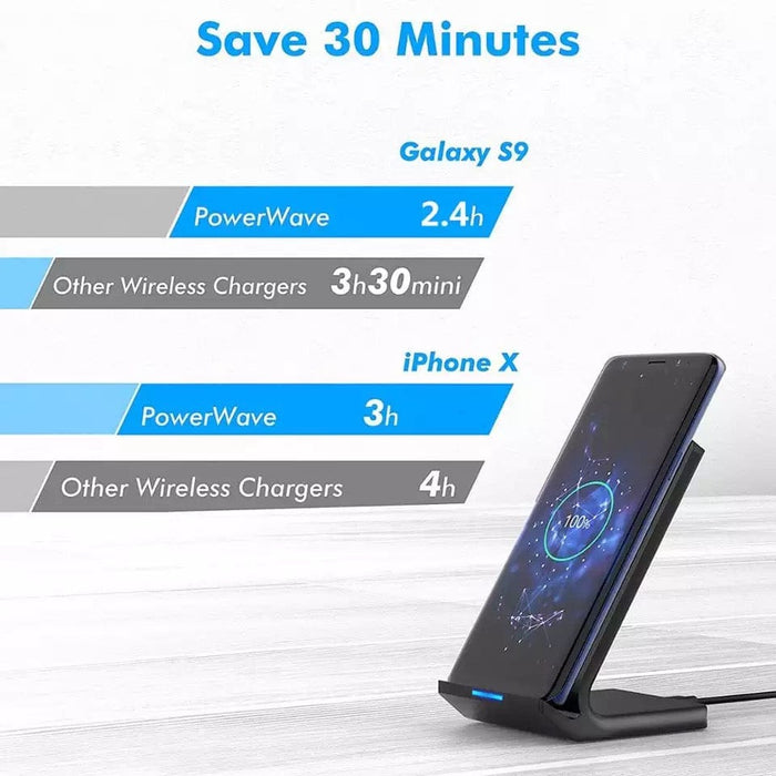 Qi Wireless Fast Charger Charging Stand Dock for Samsung iPhone