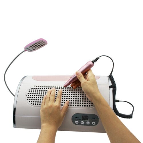 Multi-functional Electric Nail Drill Machine Nail Art Dust Collector UV LED Lamp