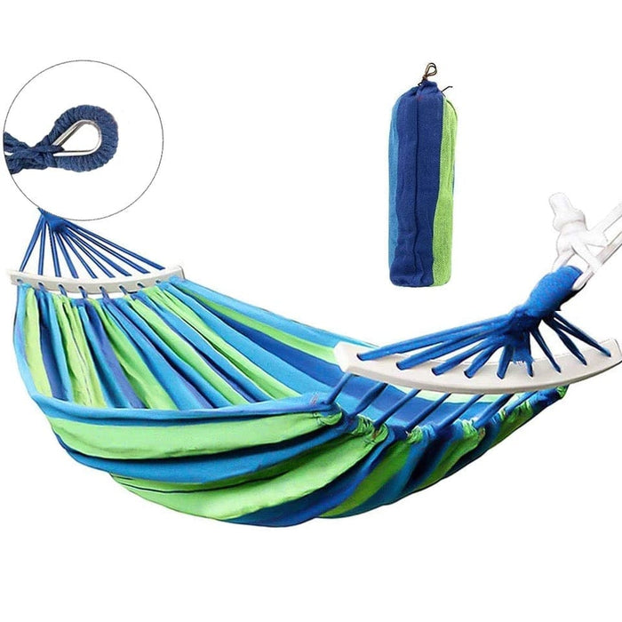 Outdoor Double Hammock Hanging Swing Sleeping Travel Camping Garden Bed