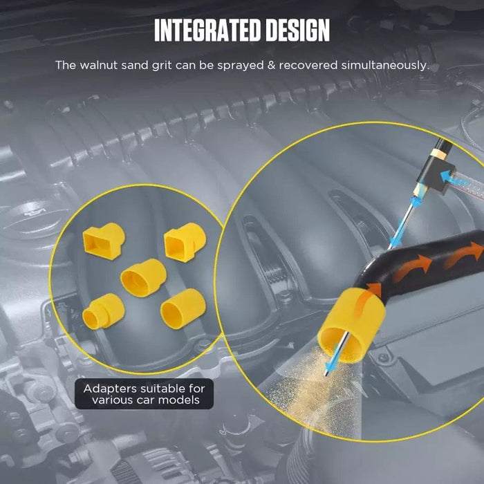 Walnut Blaster Car Engine Intake Valves Carbon Deposit Cleaner Cleaning Machine