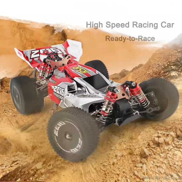 Wltoys 144001 RC Car w/ 3 Battery 60km/h High Speed Off-Road RTR Racing 4WD 1:14