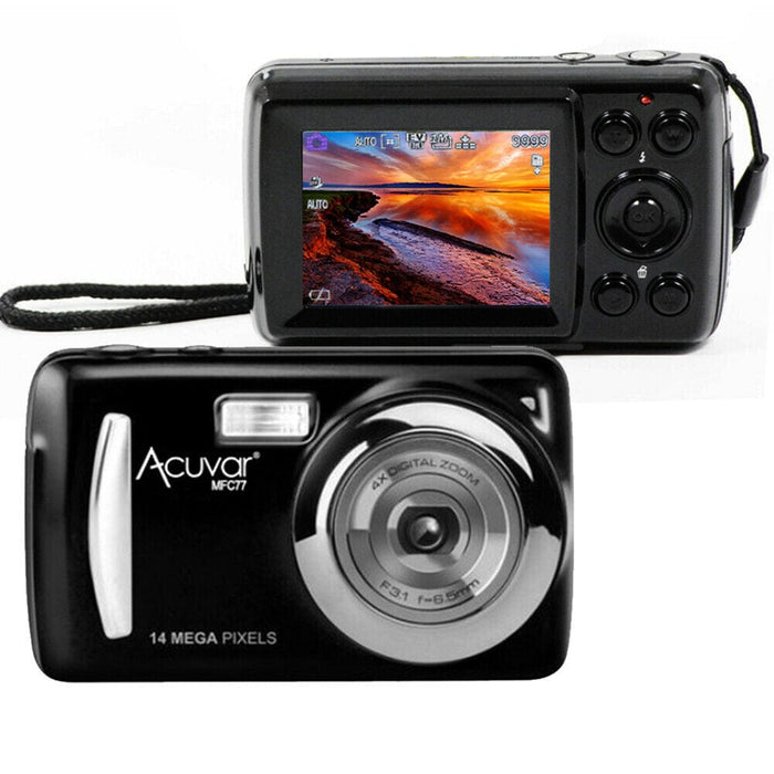 Digital Camera 2.4 Inch TFT LCD Screen 4X Zoom HD 14MP Anti-Shake Mic