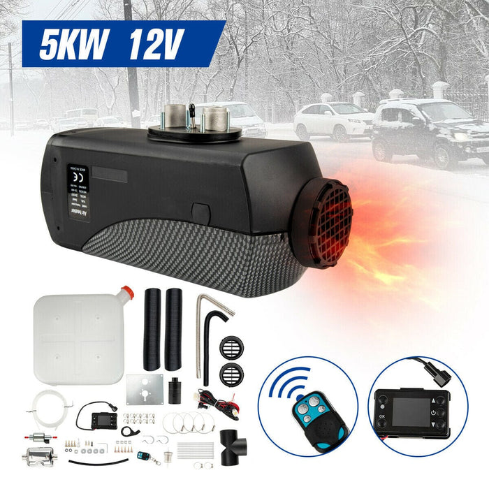 Air Diesel Parking Fuel Heater 12V 5KW LCD Switch 15L Tank For Truck Boat