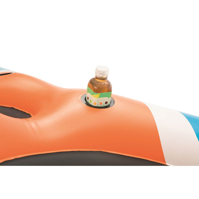 Bestway Rapid Rider 101" 4-Person Inflatable Island Lounge River Raft Float