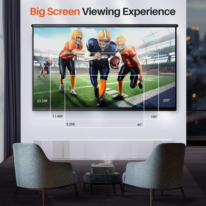 Vankyo 4K 1080P HD Projector WiFi 3D LED Mini Video Theatre Home Cinema