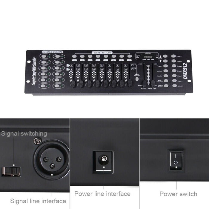DMX512 192 Channels Stage Light Controller Console Party DJ Disco Bar Operator