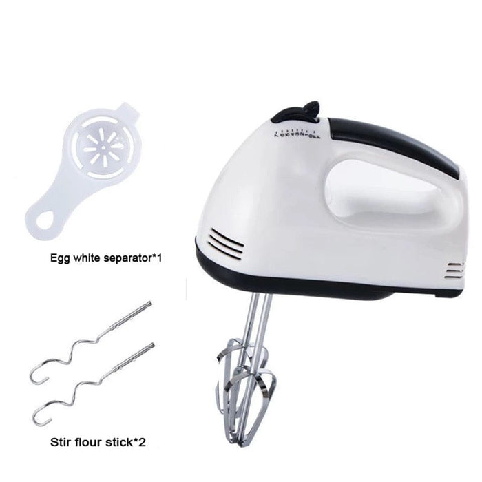 Stainless Steel 7-Speed Electric Hand Mixer Egg Whisk Kitchen Blender Cooking