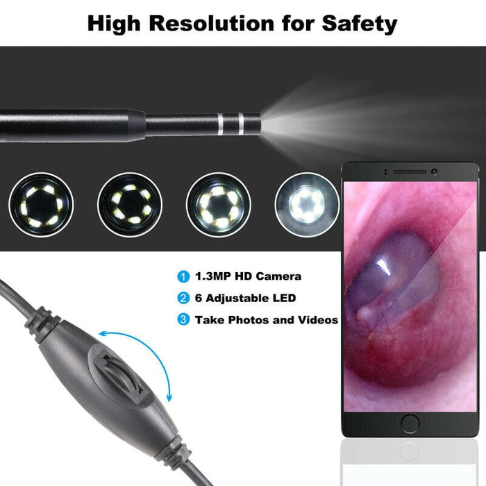 3 in 1 Android USB Earpick Wax Remover Ear Cleaner Scope Endoscope PC Camera