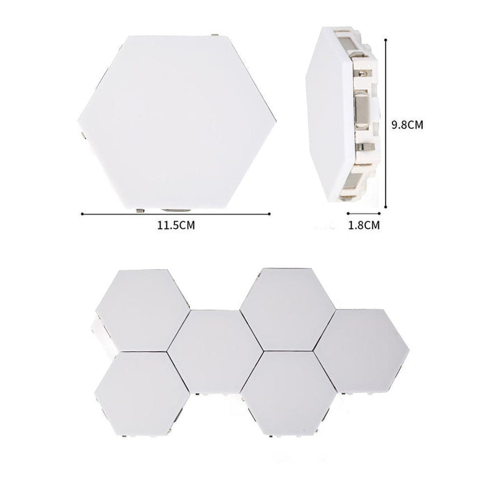 Hexagon Lights with Remote Control, Smart LED Wall Light Panels Touch-Sensitive