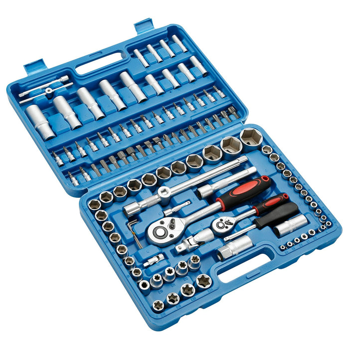 108PCS Mechanics Tool Set Kit Socket Ratchet Wrench Repair Toolset with Case