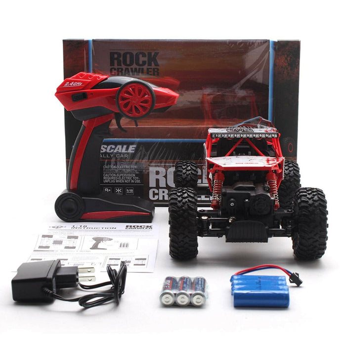 4WD RC Monster Truck Off-Road Vehicle 2.4G Remote Control Buggy Crawler Car