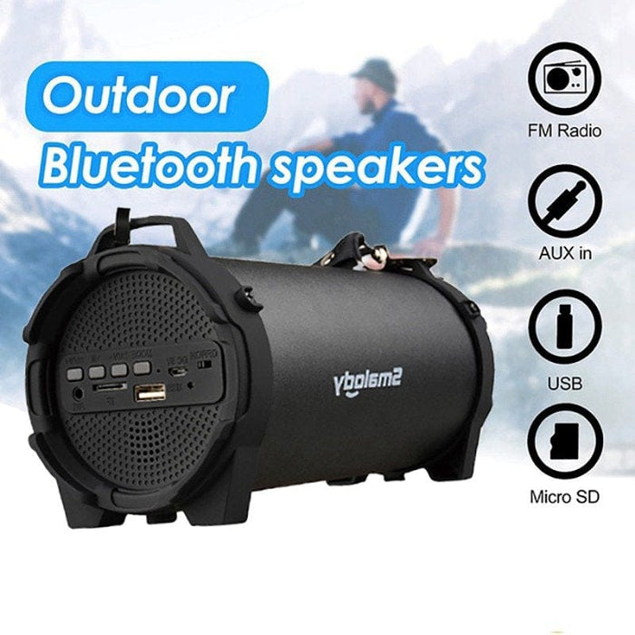 Portable Bluetooth Speaker Wireless Stereo Loudly Super Bass Sound USB Aux FM TF