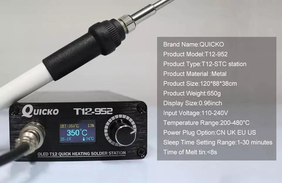 Digital Soldering Station T12-942 Handle with T12-K Iron Tips Welding Tool