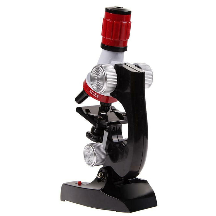 Kids Educational Microscope Kit Science Lab LED 100-1200X Toy Home School