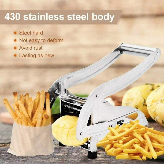 Stainless Steel Manual Potato Cutter Shredder French Fries