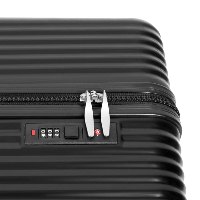 3 Piece Set Suitcase ABS Trolley Luggage Rolling TSA Lock