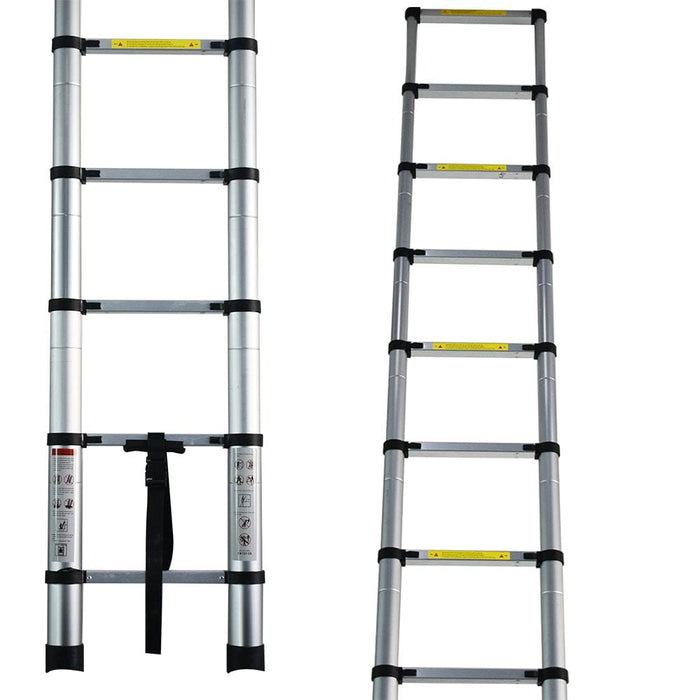 Telescopic Ladder 12.5FT/3.8M Multi Purpose Aluminum Heavy Duty Extension Step
