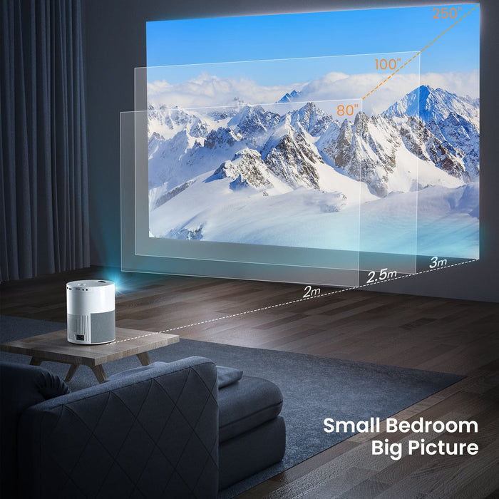 4K 1080P WiFi Bluetooth Mini LED Home Theater Projector Cinema &sound box Speaker