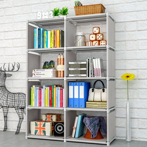 8 Cube Bookshelf Rack Bookcase Storage Shelving Stand Display Book Shelves