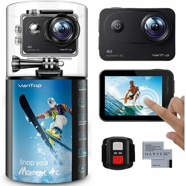 Vantop Moment 4k/60FPS Action Camera, Wi-Fi, Waterproof Underwater Camera, Gopro
