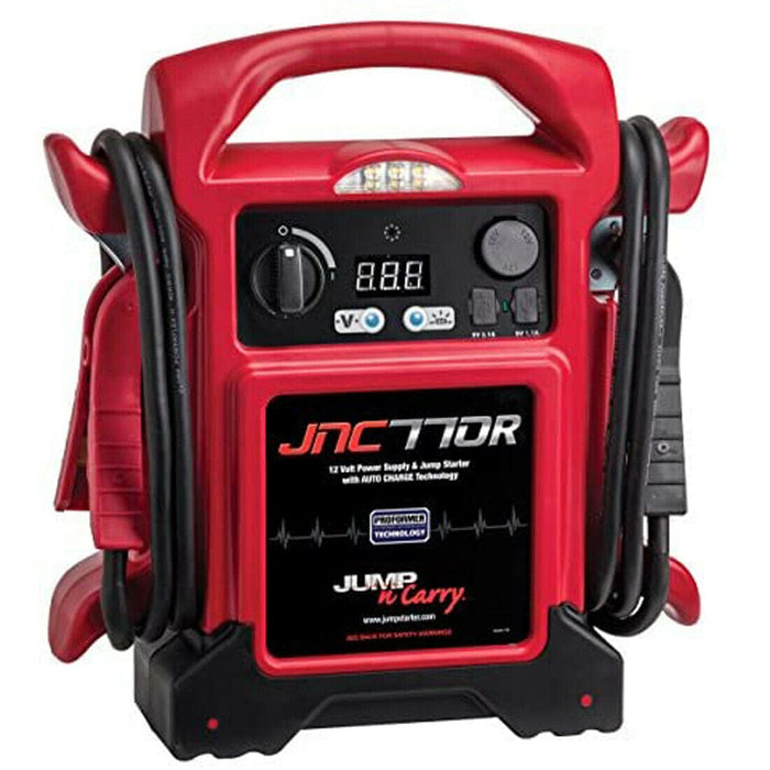 JNC770R Jump-N-Carry 1700 Peak Amp Premium Jump Starter Red New For 12 Volt