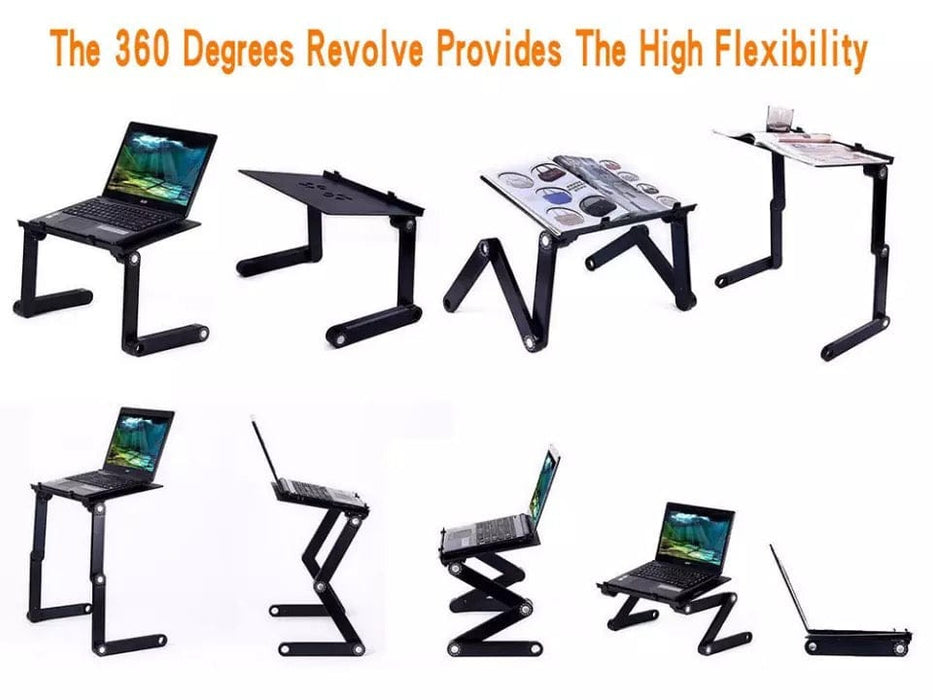 Durable Portable Foldable Notebook Laptop Desk Table Stand Bed Tray W/Cup Pad