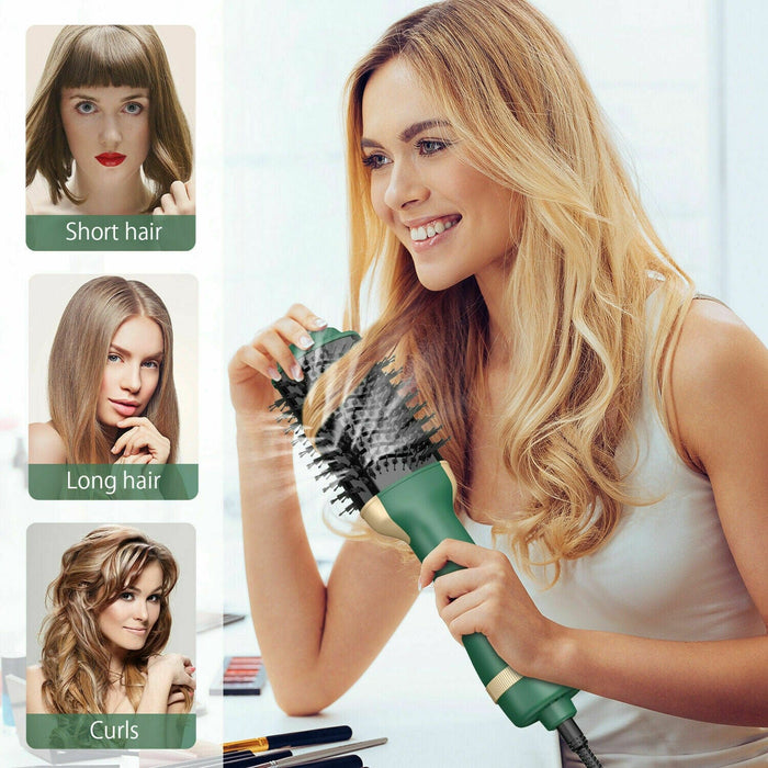 4 In 1 Hot Air Hair Dryer Brush One Step Volumizer Negative Ion Comb Blow Dryer