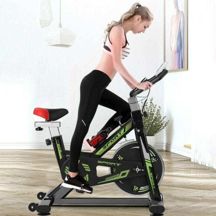 Stationary Exercise Bike Indoor Bicycle Cycling Fitness Gym Cardio Workout Home